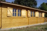 Chalet en bois HYMER (66 mm), 42 m² + 10 m² terrasse customer 3