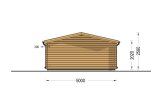 Abri de jardin en bois LILLE (34 mm), 5x4 m, 18 m² specification 4