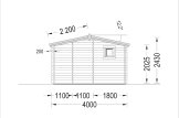 Sauna d'extérieur ELDA S (44 mm), 4x4 m, 16 m² (4 pièces) specification 4