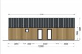 Chalet en bois habitable ADALINE (Isolé, 34 mm + bardage), 50 m² specification 4