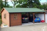 Carport en bois double avec abri, 6x7.5 m, 45 m² customer 1