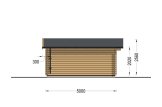 Abri de jardin en bois LILLE (44 mm), 5x5 m, 25 m² specification 3