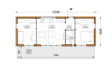 Chalet en bois habitable BELLA I RV (Isolé RE2020, 44 mm + bardage), 46 m² specification 1