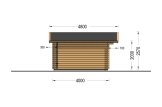 Abri de jardin en bois DREUX (44 mm), 5x4 m, 20 m² specification 3