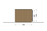 Abri de jardin en bois LAYLA (Isolé, 34 mm + bardage), 4x3 m, 10 m² specification 5