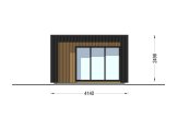 Abri de jardin en bois LAYLA (34 mm + bardage), 4x3 m, 10 m² specification 2
