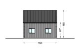 Chalet en bois habitable ALINA RV (Isolé RE2020, 44 mm + bardage), 46 m² specification 6
