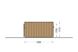 Chalet en bois habitable BELLA 2 RV (Isolé RE2020, 44 mm + bardage), 60 m² specification 3