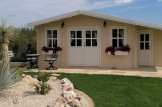 Abri de jardin en bois avec appenti CLARA (44 mm), 7x4 m, 28 m² customer 3