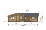 Chalet en bois ADELE S (Isolé, 44+44 mm), 60 m² specification 2