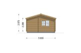Chalet en bois AMBRE S (44 mm), 47 m² specification 3