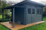 Abri de jardin en bois à toit plat LILLE (44 mm), 4x3 m, 12 m² customer 1