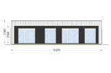 Maison préfabriquée en bois KAYA 3 PV S (44 mm + bardage), 70 m² specification 2