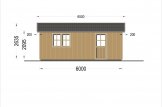 Garage en bois LORA (ossature en bois), 5x6 m , 30 m² specification 3