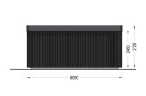 Abri de jardin en bois EMMY PLUS (Isolé, 34 mm + bardage), 6x3 m, 15 m² specification 4