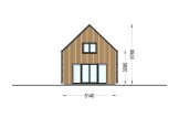 Chalet en bois en kit ALINA (Isolé, 34 mm + bardage), 46 m² specification 3