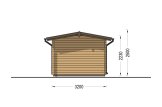 Abri de jardin en bois LILI (34 mm), 6x3 m, 8 m² specification 5