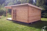 Abri de jardin en bois avec terrasse CARL (34 mm), 5x4 m, 20 m² + 8 m² customer 3