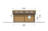 Garage en bois TWIN (44 mm), 4x6 m, 24 m² specification 5