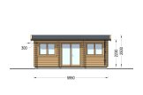 Abri de jardin en bois OAK (44 mm), 6x3 m, 18 m² specification 2