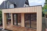 Sauna d'extérieur avec vestiaire DELLA (34 mm + bardage), 4,6 x 2,1 m, 7,2 m², terrasse de 6,7 m² customer 2