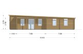 Déstockage: Chalet en bois VICTORIA S (66+66 mm) , 171 m² specification 4