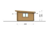 Abri de jardin en bois à toit plat DREUX (34 mm), 5x4 m, 18 m² specification 5