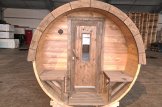 Sauna en tonneau extérieur avec vestiaire HELGA 59 (46 mm), 5,9 m, ⌀ 1,97 m customer 3