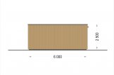Garage bois toit plat STELA F (ossature en bois), 5x6 m, 30 m² specification 5