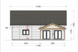 Chalet en bois habitable VERA (44+44 mm, RT2012) 132 m² + 13.5 m² terrasse specification 7