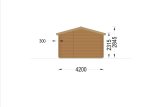 Chalet en bois habitable MAX S (44+44 mm), 4.2x7.5 m, 32 m² specification 5