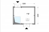 Studio de jardin LISA (44 mm + bardage), 21.84 m² specification 1