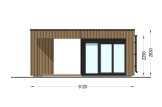Abri de jardin en bois INES PLUS avec terrasse en L (34 mm + bardage), 6x6 m, 36 m² specification 5