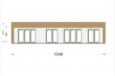 Petite maison en bois KAYA 3 (Isolé, 44 mm + bardage), 70 m² specification 2