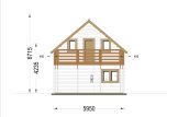 Chalet en bois LANGON S (44+44 mm), 95 m² specification 6