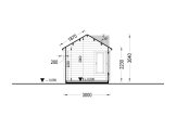 Abri de jardin en bois CLOCKHOUSE (34 mm), 4x3 m, 12 m² specification 6