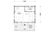Chalet en bois SARA (34 mm + bardage), 20 m² specification 1