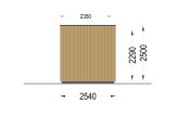 Bureau de jardin PREMIUM S (Isolé RE2020, 34 mm + bardage), 4.1x2.4 m, 10 m² specification 3
