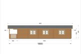 Chalet en bois AVON (66 mm), 6x15 m, 90 m² specification 4
