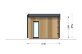 Abri de jardin en bois TONIA PLUS (Isolé, 34 mm + bardage), 5x3 m, 15 m² specification 3