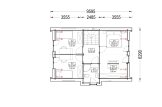 Maison préfabriquée en bois ASTRID PV S (44 mm + bardage), 99 m²  specification 7