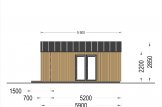 Abri de jardin en bois PIA (ossature en bois), 5x5 m, 25 m² specification 3