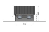 Chalet en bois habitable KARINA RV (Isolé RE2020, 44 mm + bardage), 46 m² specification 6