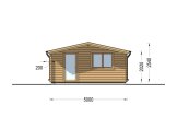 Abri de jardin en bois NINA (34 mm), 5x5 m, 25 m² specification 2