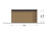 Abri de jardin en bois LAYLA (34 mm + bardage), 5x3 m, 13 m² specification 4