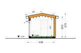 Abri de jardin en bois ARTUR PLUS (Isolé RE2020, 34 mm + bardage), 6x3 m, 15 m² specification 6