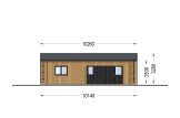 Chalet en bois habitable SELENE (Isolé, 44 mm + bardage), 54 m² specification 4