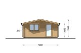 Abri de jardin en bois DREUX (34 mm), 5x5 m, 25 m² specification 2