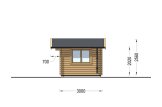 Abri de jardin en bois WISSOUS (34 mm), 5x3 m, 15 m² specification 5