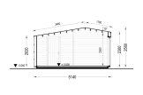 Abri de jardin en bois TONIA PLUS (34 mm + bardage), 5x3 m, 15 m² specification 6